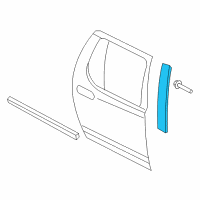 OEM 2008 Ford Explorer Upper Molding Diagram - 1L2Z-78255A34-AAA