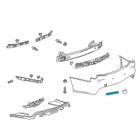 OEM Cadillac Reflector Diagram - 84095137