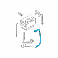 OEM Hyundai Sonata Wiring Assembly-Battery Neg Diagram - 91860-4R110