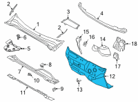 OEM 2022 Ford Bronco Sport Dash Panels Diagram - LX6Z7801610A