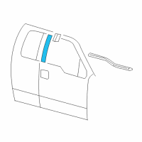 OEM 2007 Ford F-150 Upper Molding Diagram - 6L3Z-1520554-ZA