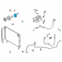 OEM Lexus IS300 A/C Clutch Diagram - 884110C010