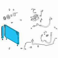 OEM Lexus IS300 CONDENSER Assembly Diagram - 88460-53010