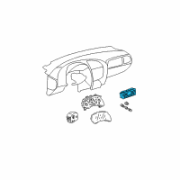 OEM Oldsmobile Dash Control Unit Diagram - 21999163