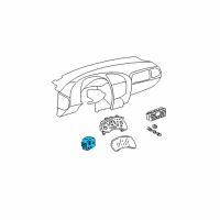 OEM GMC Envoy Switch Asm-Headlamp Diagram - 25932637