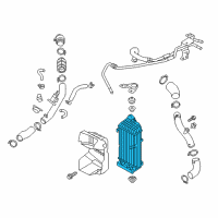 OEM 2017 Kia Optima INTERCOOLER Diagram - 282712GTA3