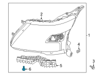 OEM 2021 Nissan Armada Screw Diagram - 26391-6JF0A