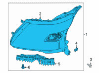 OEM 2022 Nissan Armada Headlamp Assy-Rh Diagram - 26010-6JL1A