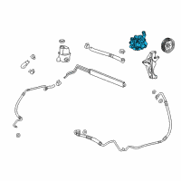 OEM 2011 Buick Regal Power Steering Pump Diagram - 13309277