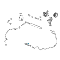 OEM 2008 Saturn Aura Return Hose Seal Diagram - 26100863