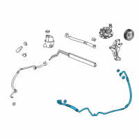 OEM 2011 Buick Regal Hose Asm-P/S Gear Inlet Diagram - 22855323