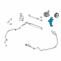 OEM 2013 Chevrolet Captiva Sport Mount Bracket Diagram - 12628024