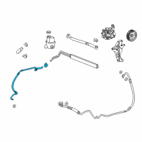 OEM 2013 Buick Regal Hose Asm-P/S Gear Outlet Diagram - 20967384