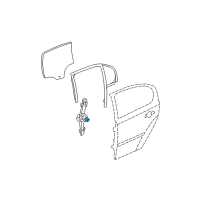 OEM 2006 Chevrolet Malibu Motor Kit, Rear Side Door Window Regulator Diagram - 15781324