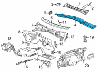 OEM 2022 Chevrolet Suburban Reinforce Panel Diagram - 84771975
