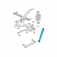 OEM GMC Yukon Rear Shock Absorber Kit Diagram - 12476113