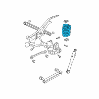 OEM 2003 Chevrolet Tahoe Rear Spring Assembly Diagram - 15182558