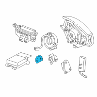 OEM 2003 Lexus SC430 Sensor, Air Bag, Front Diagram - 89173-29205