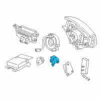 OEM Lexus SC430 Sensor, Door Side Air Bag, RH Diagram - 89865-24020