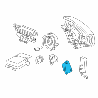 OEM Lexus SC430 Sensor Assy, Side Air Bag Diagram - 89860-24030