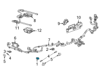 OEM 2022 Cadillac Escalade ESV Park Sensor Diagram - 84586220