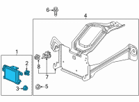 OEM 2019 Honda HR-V RADAR SUB-ASSY. Diagram - 36802-T7A-J13