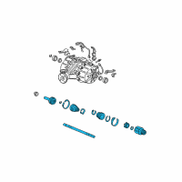 OEM 2010 Honda Pilot Shaft Assembly, L Drive Diagram - 42311-SZA-A02