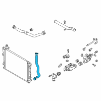 OEM 2014 Hyundai Azera Hose Assembly-Radaator, Lower Diagram - 25415-3R200