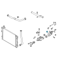 OEM 2015 Kia Cadenza Gasket-Thermostat Housing Diagram - 256523CAA0