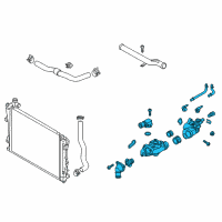 OEM Kia Sorento Control Assembly-COOLANT Diagram - 256003CAE0