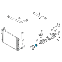 OEM Hyundai Genesis Thermostat Assembly Diagram - 25500-3C150