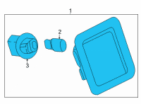 OEM 2021 Ford F-150 LAMP ASY - LICENCE PLATE Diagram - ML3Z-13550-B