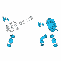 OEM 2012 BMW 750i xDrive Intercooler Diagram - 13717575403