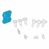 OEM 2008 Saturn Vue PCM Diagram - 19210737