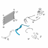 OEM 2016 Ford Explorer Upper Hose Diagram - FB5Z-8260-C