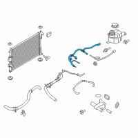 OEM Ford Explorer Reservoir Hose Diagram - FB5Z-18472-A