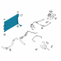 OEM 2017 Ford Explorer Radiator Diagram - FB5Z-8005-C