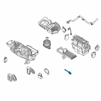 OEM 2009 Ford Taurus X In-Car Temperature Sensor Diagram - XW4Z-19C734-BA