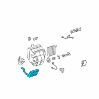 OEM Toyota Highlander Heater Core Diagram - 87107-48080