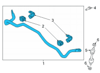 OEM 2022 Hyundai Tucson BAR ASSY-RR STABILIZER Diagram - 55510-N9200