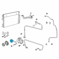 OEM Chrysler 300 Coil-Air Conditioning Clutch Diagram - 68232393AA