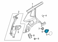 OEM Nissan Rogue Base Assy-Fuel Filler Diagram - 78120-6RR0A