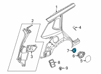 OEM Nissan Rogue Base Assy-Fuel Filler Diagram - 78121-6RR0A