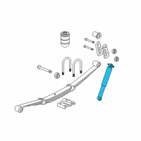 OEM 2010 Hummer H3T Rear Shock Absorber Assembly Diagram - 94731813