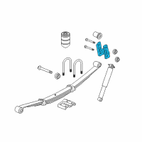 OEM 2009 Hummer H3T Shackle Diagram - 15166223