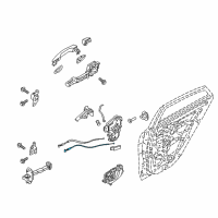 OEM 2019 Kia Rio Cable Assembly-Rear Door Inside Diagram - 81413H8000