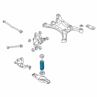OEM Nissan Spring-Rear Suspension Diagram - 55020-9N10B