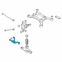 OEM 2009 Nissan Maxima Arm Assy-Rear Suspension, LH Diagram - 55502-9N00A