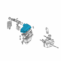 OEM Honda Accord Cover, Air Cleaner Diagram - 17211-P8C-A00