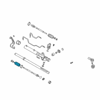 OEM 2002 Hyundai Santa Fe Bellows-Steering Gear Box Diagram - 57740-26000